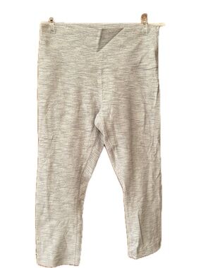 Lululemon Striped Gray Capri Leggings